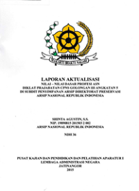 Laporan Aktualisasi Nilai-Nilai Dasar Profesi ASN di ANRI