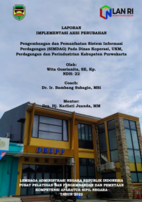 Pengembangan dan Pemanfaatan Sistem Informasi Perdagangan (SIMDAG) pada Dinas Koperasi, Usaha Kecil Menengah, Perdagangan dan Perindustrian Kabupaten Purwakarta