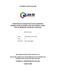 Peningkatan Efektivitas Dan Efisiensi Pembelajaran Daring Melalui Media Audio Visual Berbasis Aplikasi Camtasia Universitas Pembangunan Nasional Veteran Jakarta