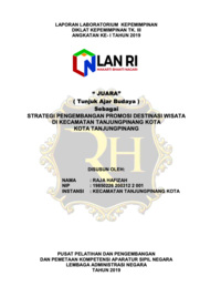 JUARA (Tunjuk Ajar Budaya) Sebagai Strategi Pengembangan Promosi Destinasi Wisata di Kecamatan Tanjung Pinang Kota Kota Tanjungpinang (TERBAIK)