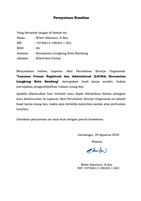 Layanan Urusan Registrasi dan Administrasi (LAURA) di Kecamatan Lengkong Kota Bandung
