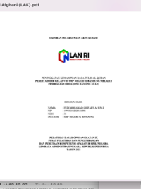 Peningkatan Kemampuan Baca Tulis Al Quran Peserta Didik Melalui? Pembiasaan ODOA (One Day One Ayat) di SMP Negeri 52 Dinas Pendidikan Kota Bandung