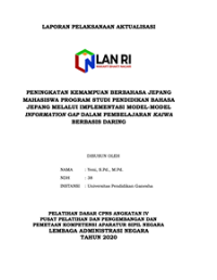 Peningkatan Kemampuan Berbahasa Jepang Mahasiswa Program Studi Pendidikan Bahasa Jepang Melalui Implementasi Model-Model Information Gap Dalam Pembelajaran Kaiwa Berbasis Daring Universitas Negeri Jakarta