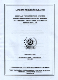 Pemetaan Pendistribusian Guru PNS Lingkup Pemerintah Kabupaten Nagekeo dalam Rangka Optimalisasi Pemetaan Tenaga Pengajar (Badan Kepegawaian dan Diklat)