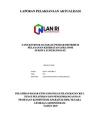 E-Pocket Book Database Pemsar Distribusi Pelayanan Kesehatan Loka POM Di Kota Lubuklinggau (BPOM)