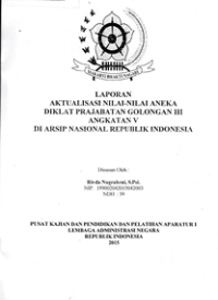 Laporan Aktualisasi Nilai-Nilai Dasar Profesi ASN di ANRI