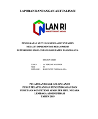 Peningkatan Mutu dan Keselamatan Pasien Melalui Implementasi Rekam Medis Di Puskesmas Cigalontang Kabupaten Tasikmalaya