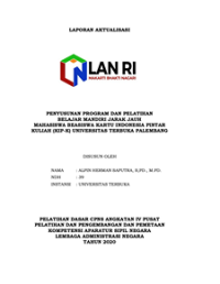 Penyusunan Program Dan Pelatihan Belajar Mandiri Jarak Jauh Mahasiswa Beasiswa Kartu Indonesia Pintar Kuliah (KIP-K) Universitas Terbuka Palembang