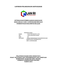 Optimalisasi Pembelajaran Jarak Jauh Siswa Kelas 3 SDN 1 Gunungsari Melalui Pembentukan Kelompok Belajar Kabupaten Tasikmalaya
