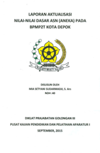 Nilai-Nilai Dasar ASN (Aneka) di Badan Penanaman Modal Dan Pelayanan Perijinan Terpadu (Terbaik)
