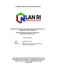 Meningkatkan Minat Baca Siswa Melalui Program GLS (Gerakan Literasi Sekolah) (Dinas Pendidikan Dan Kebudayaan Kabupaten Tasikmalaya)