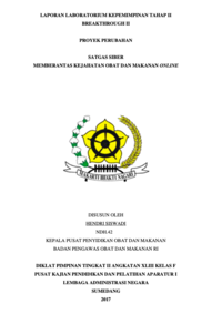 Satgas Siber Memberantas Kejahatan Obat Dan Makanan Online (BPOM - Badan Pengawas Obat dan Makanan)