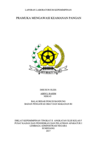 Pramuka Mengawasi Keamanan Pangan (TERBAIK) (BPOM - Badan Pengawas Obat dan Makanan)
