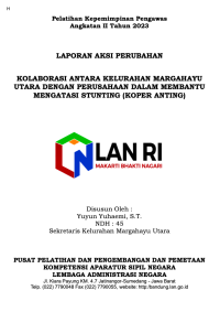 Kolaborasi Antara Kelurahan Margahayu Utara Kota Bandung dengan Perusahaan Dalam Membantu Mengatasi Stunting (KOPER ANTING) (TERBAIK)