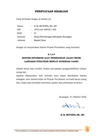 Siap (Sistem Informasi Alat Penerangan Jalan Umum ) Landasan Strategis Menuju Kuningan Caang (Dinas Perhubungan Kabupaten Kuningan)