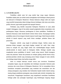 Strategi Penanggulangan Anak Usia Pendidikan Bagi Keluarga Miskin Di Kabupaten Manokwari (Dinas Pendidikan dan Kebudayaan Kabupaten Manokwari)