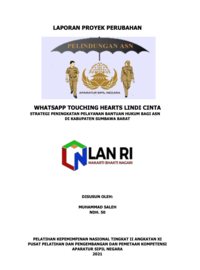 Whatsapp Touching Hearts Lindi Cinta; Strategi Peningkatan Pelayanan Bantuan Hukum Bagi ASN Di Kabupaten Sumbawa Barat (Staf Ahli Bidang Hukum dan Pemerintahan Kabupaten Sumbawa Barat)