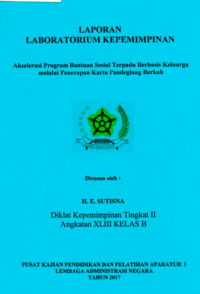 Akselerasi Program Bantuan Sosial Terpadu Berbasis Keluarga Melalui Penerapan Kartu Pandeglang Berkah (Dinas Sosial)