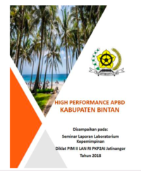 High Performance APBD (Badan Pengelola Keuangan dan Aset Daerah Kabupaten Bintan)
