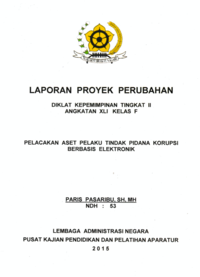 Pelacakan Aset Pelaku Tindak Pidana Korupsi Berbasis Elektronik (Kejaksaan Negeri Madiun)
