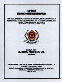 Optimalisasi Koordinasi Integrasi Sinkronisasi dan Standarisasi Penyelenggaraan Statistik Di Provinsi Kepulauan Bangka Belitung (BPS - Badan Pusat Statistik)