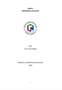 Modul Manajemen Anggaran