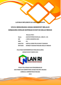 Upaya Mengurangi Angka Residivis melalui Kerjasama dengan Koperasi Rumah Tahanan Negara Kelas I Medan (Kantor Wilayah Sumatera Utara Kementerian Hukum dan Hak Asasi Manusia)