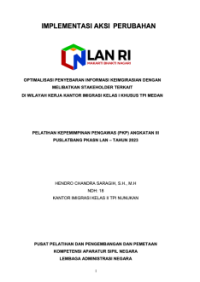 Optimalisasi Penyebaran Informasi Keimigrasian dengan Melibatkan Stakeholder Terkait di Wilayah Kerja Kantor Imigrasi Kelas I Khusus TPI Medan (Kantor Wilayah Sumatera Utara Kementerian Hukum dan Hak Asasi Manusia)