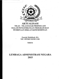 Nilai-Nilai Dasar Profesi ASN di Pusat Pengembangan Program Dan Pembinaan Diklat LANRI