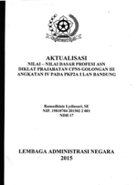 Nilai-Nilai Profesi ASN di PKP2A II LAN Makasar