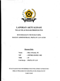 Nilai-Nilai Profesi ASN di PKP2A IV LAN Aceh