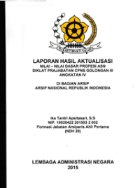 Nilai-Nilai Dasar Profesi ASN di ANRI
