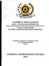 Nilai-Nilai Dasar Profesi ASN di ANRI
