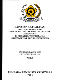 Nilai-Nilai Dasar ASN di ANRI