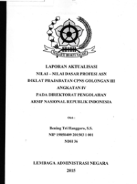 Nilai-Nilai Dasar Profesi ASN di ANRI