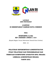 Image of E-Office Di Sekretariat Daerah Kota Cirebon