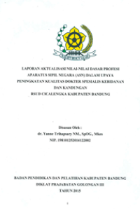 Image of Niali-Nilai Dasar Profesi di RSUD Cicalengka (TERBAIK)