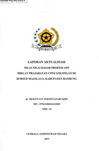 Image of Nilai-Nilai Dasar Profesi ASN di RSUD Kelas B Majalaya